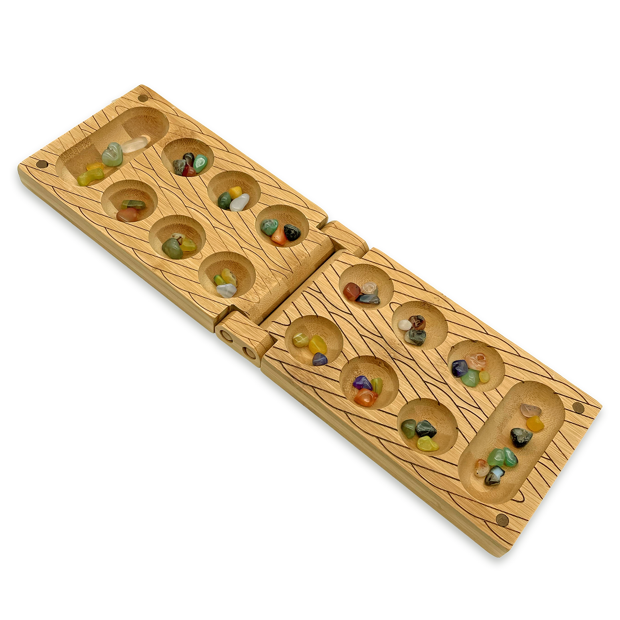 Travel Bamboo Mancala Game