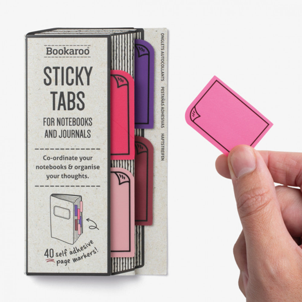 Bookaroo Sticky Tabs Pinks - 53501